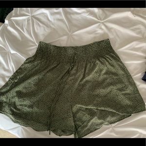 SHEIN Flowy Green Shorts